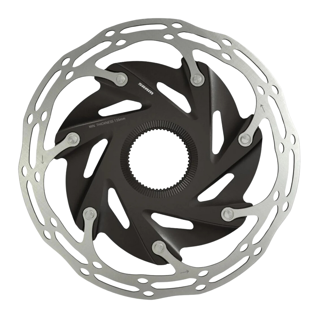 SRAM Rotor Centerline X Road 2 Piece CenterLock 140mm Black Rounded